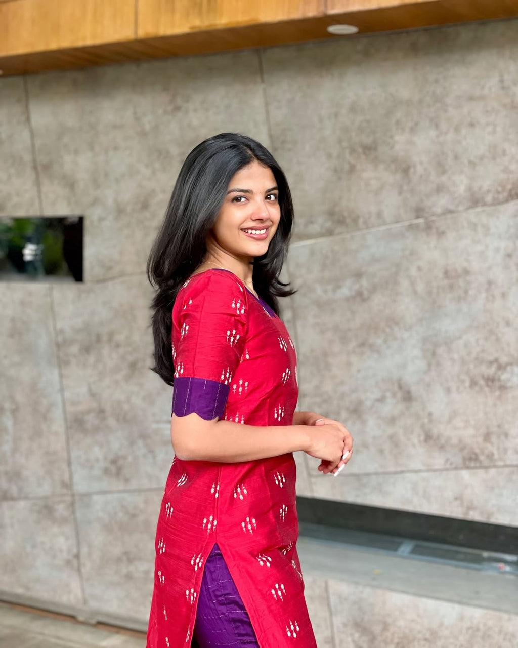 Berry Plum Kurti