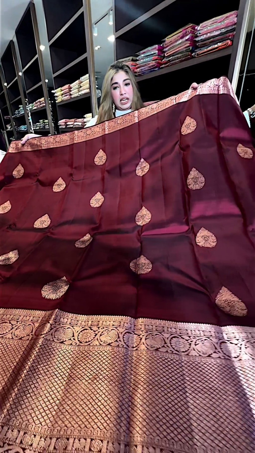 RED DATES SAREE